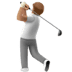 🏌🏽 person golfing: medium skin tone display on Apple